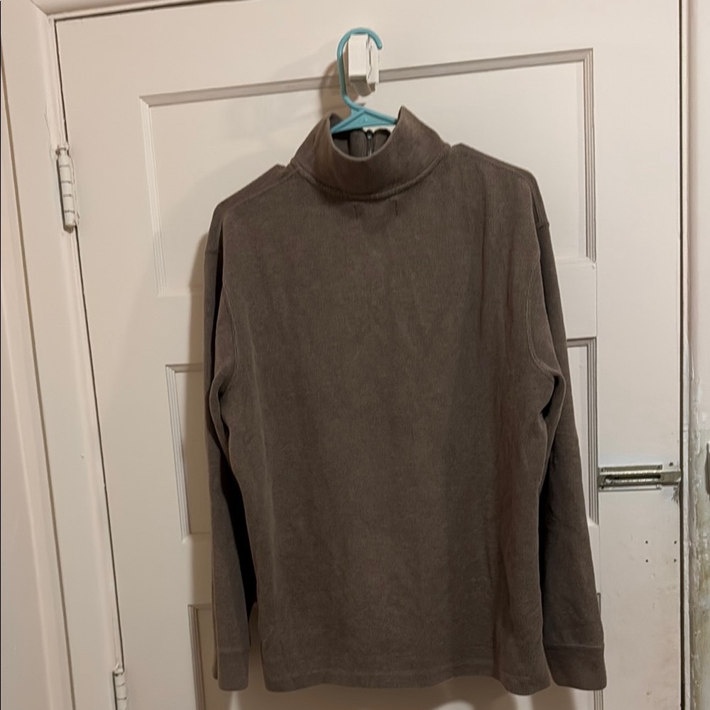 Brown Polo Quarter-Zip Pullover - image 3
